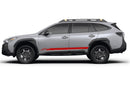 Mountain line side stripes graphics decals for Subaru Outback