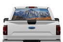 Mountain perforated rear window decal graphics for Ford F150 2015-2020