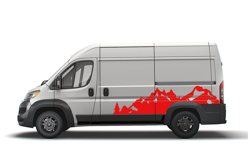 Mountain Range Decals for Ram ProMaster, Van Graphics & Stickers