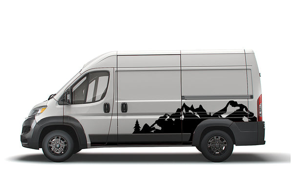 Mountain Range Decals for Ram ProMaster, Van Graphics & Stickers