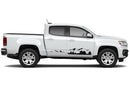 Mountain side door graphics decals for Chevrolet Colorado 2015-2022