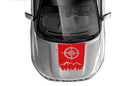 Mountain compass hood graphics decals for Jeep Compass