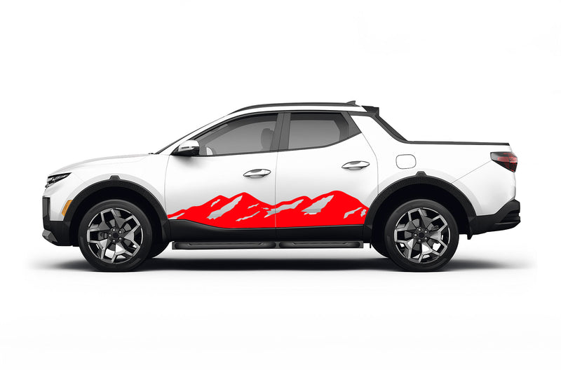 Mountain graphics decals for Hyundai Santa Cruz