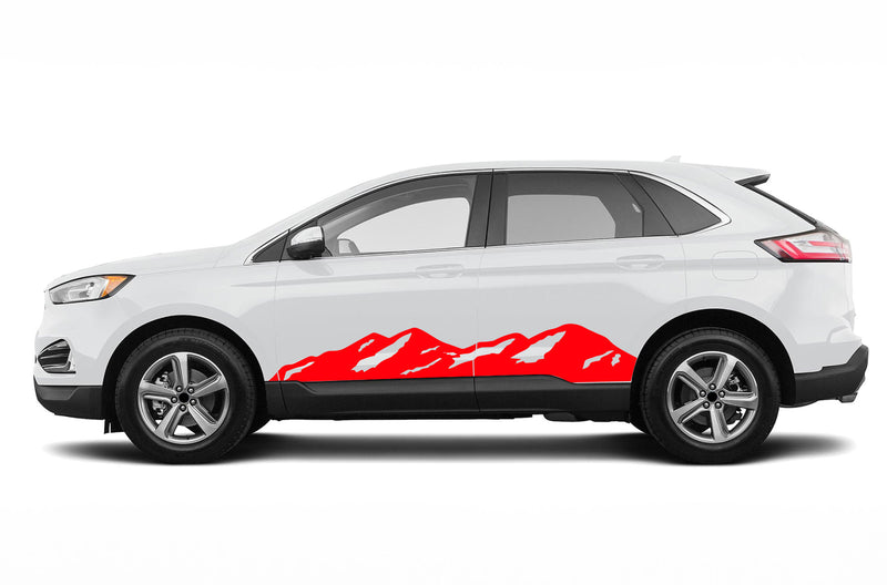 Mountain side decals graphics decals for Ford Edge