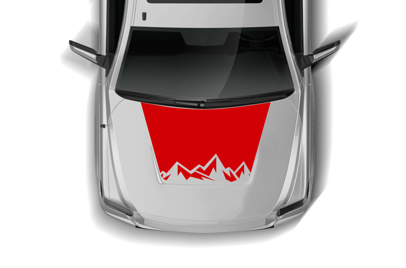 Mountain range hood graphics decals for Toyota Tundra 2007-2021