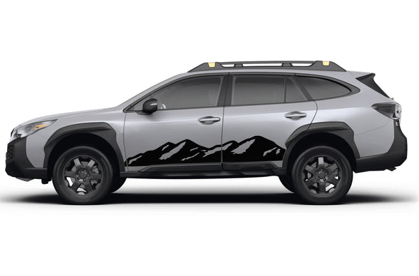 Mountains side graphics decals for Subaru Outback