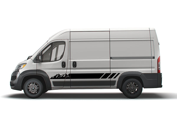 Mountains stripes Decals for Ram ProMaster, Van Graphics & Stickers