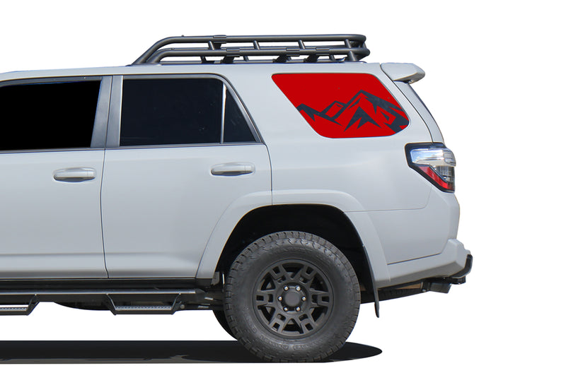 Mountains for quarter windows decals compatible with Toyota 4Runner