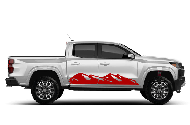 Mountain side graphics decals for Chevrolet Colorado