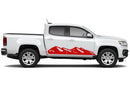Mountains side graphics decals for Chevrolet Colorado 2015-2022