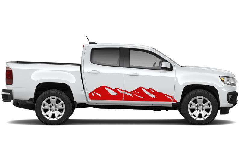 Mountains side graphics decals for Chevrolet Colorado 2015-2022