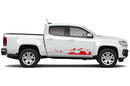 Mountain side door graphics decals for Chevrolet Colorado 2015-2022