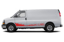 Mud Splash Side Graphics Decals for GMC Savana