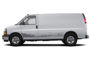 Mud Splash Side Graphics Decals for GMC Savana