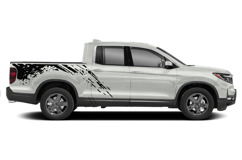 Mud splash side bed graphics decals for Honda Ridgeline