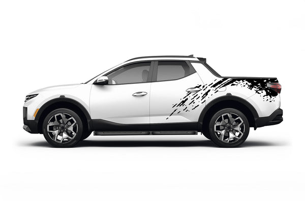 Mud splash back graphics decals for Hyundai Santa Cruz