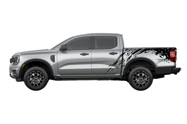 Mud splash bed side graphics decals for Ford Ranger