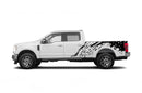 Mud splash side bed graphics decals for Ford F250 2017-2022