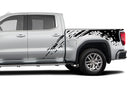 Mud splash side bed graphics decals for GMC Sierra