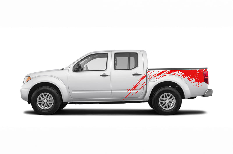 Mud splash bed side graphics decals for Nissan Frontier 2005-2021