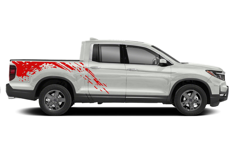 Mud splash side bed graphics decals for Honda Ridgeline