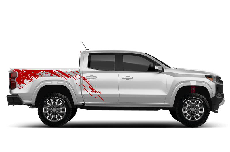 Mud splash graphics decals for Chevrolet Colorado