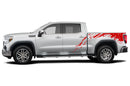 Mud splash side bed graphics decals for GMC Sierra