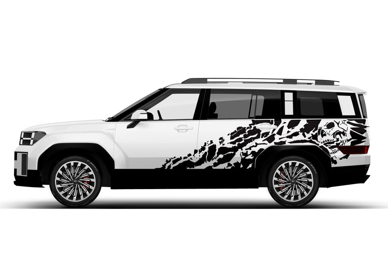 Nightmare side graphics decals for Hyundai Santa Fe