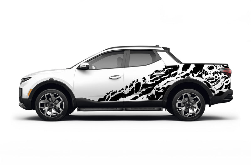 Nightmare shredded graphics decals for Hyundai Santa Cruz