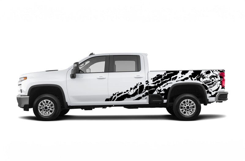 Nightmare shredded graphics decals for Chevrolet Silverado 2500HD