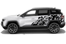 Nightmare shredded side graphics decals for Jeep Compass