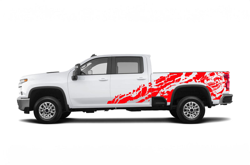 Nightmare shredded graphics decals for Chevrolet Silverado 2500HD