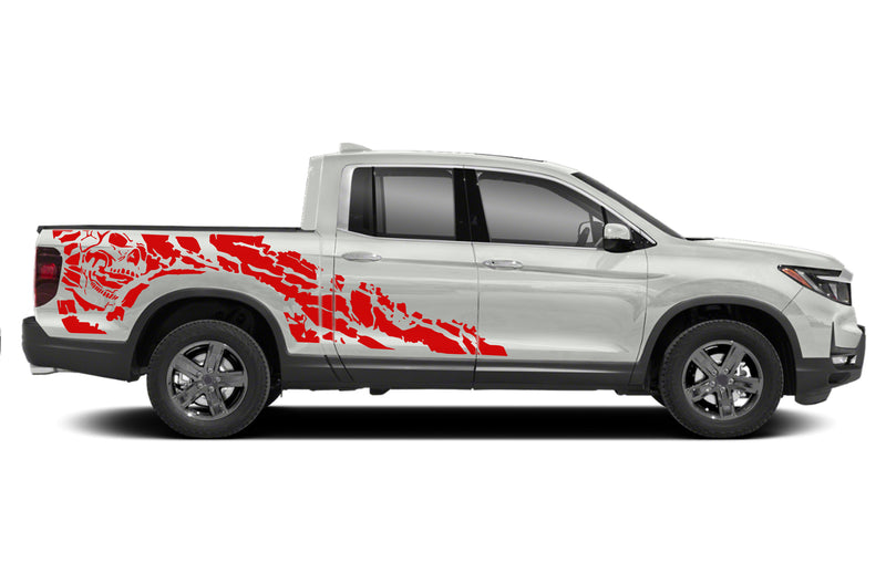 Nightmare shredded side graphics decals for Honda Ridgeline