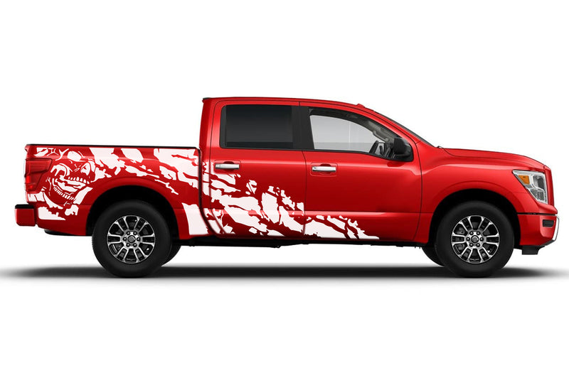 Nightmare Shredded Side Graphics Decals for Nissan Titan