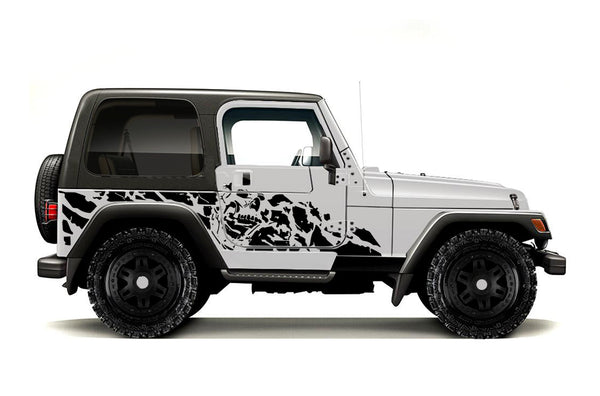 Nightmare side graphics decals for Jeep Wrangler TJ