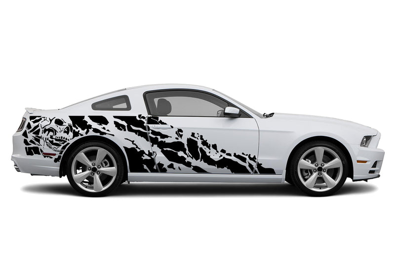 Nightmare side graphics decals for Ford Mustang 2010-2014