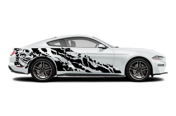 Nightmare side graphics decals for Ford Mustang 2015-2023