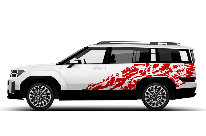 Nightmare side graphics decals for Hyundai Santa Fe