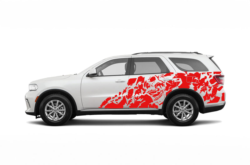 Nightmare shredded side graphics decals for Dodge Durango