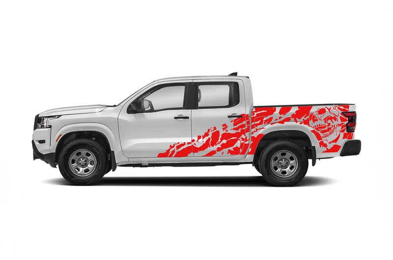 Nightmare shredded side graphics decals for Nissan Frontier