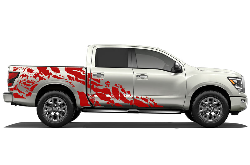 Nightmare Shredded Side Graphics Decals for Nissan Titan