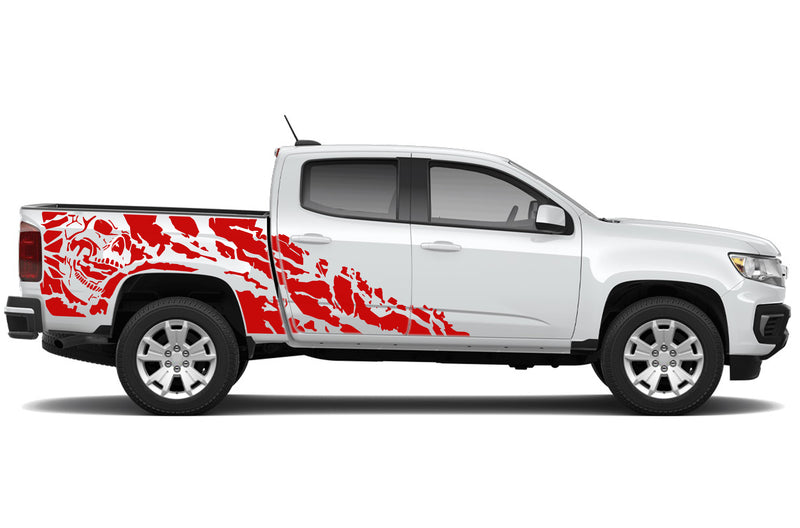 Nightmare shredded graphics decals for Chevrolet Colorado 2015-2022