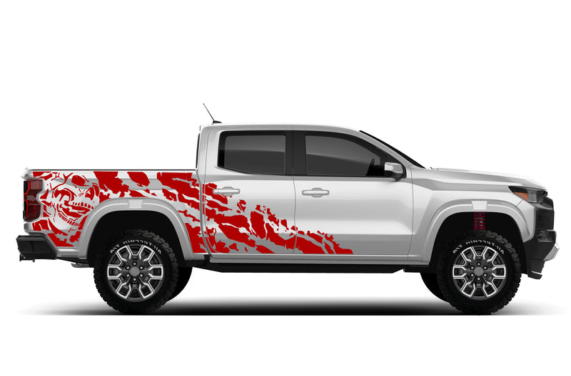 Nightmare shredded side graphics decals for Chevrolet Colorado