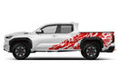 Nightmare shredded side graphics decals for Toyota Tacoma