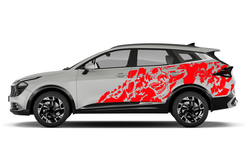 Nightmare side graphics decals for Kia Sportage