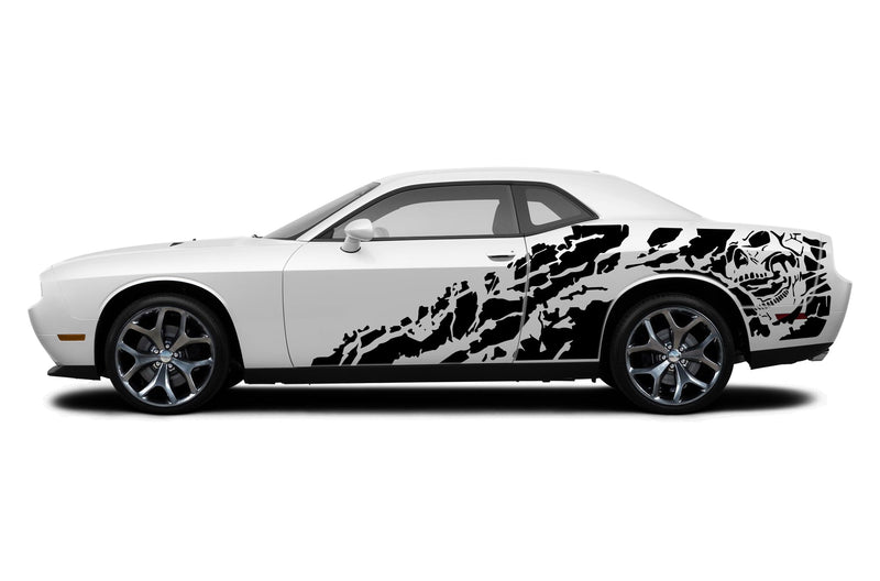 Nightmare side graphics decals for Dodge Challenger