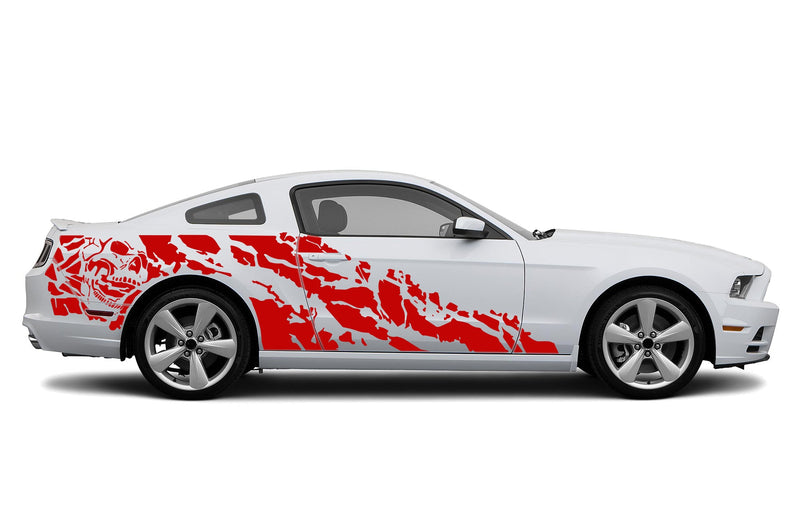 Nightmare side graphics decals for Ford Mustang 2010-2014