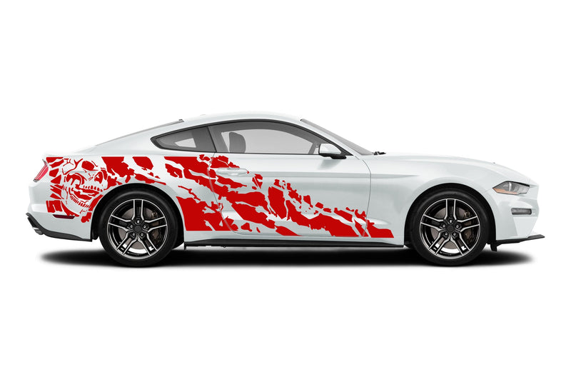 Nightmare side graphics decals for Ford Mustang 2015-2023