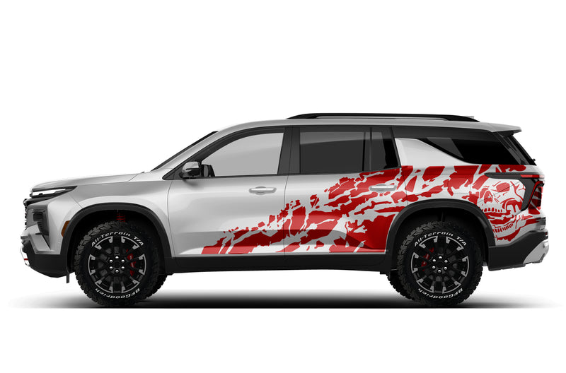 Nightmare side graphics decals for Chevrolet Traverse