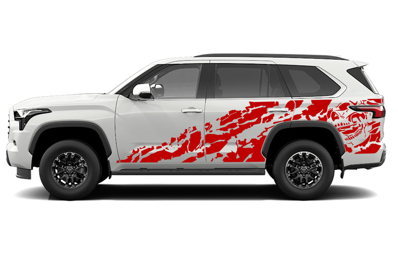 Nightmare side graphics decals compatible with Toyota Sequoia